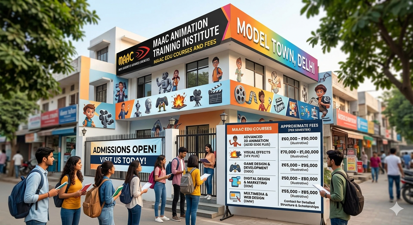 Animation Training Institute in Model Town, Delhi – MAAC Edu Courses