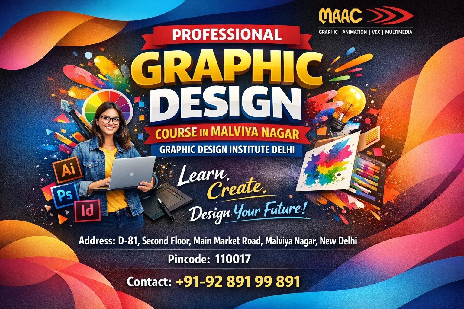 Professional Graphic Design Course in Malviya Nagar: Turn Creativity into a Successful Career